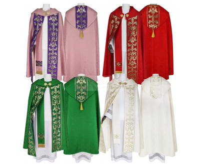 4 x Gotische Rauchmantel mit Stola  020