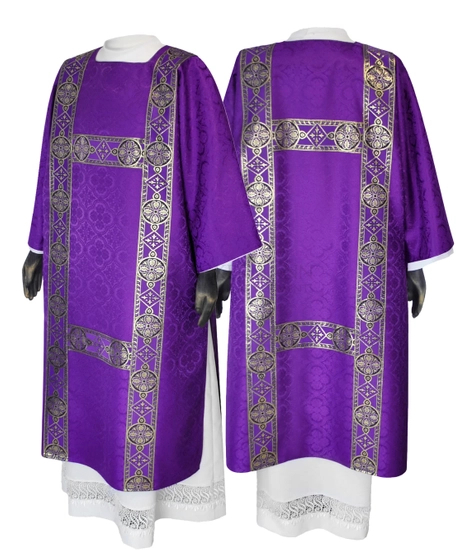 Purple Semi Gothic Dalmatic  model 201