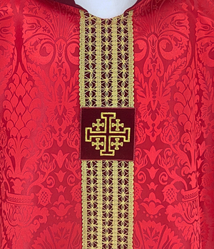 Gotische Kasel mit passender Stola - Messgewänder 5009