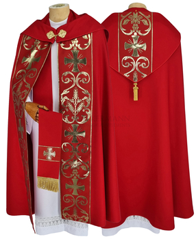 Gotische Rauchmantel mit Stola 027