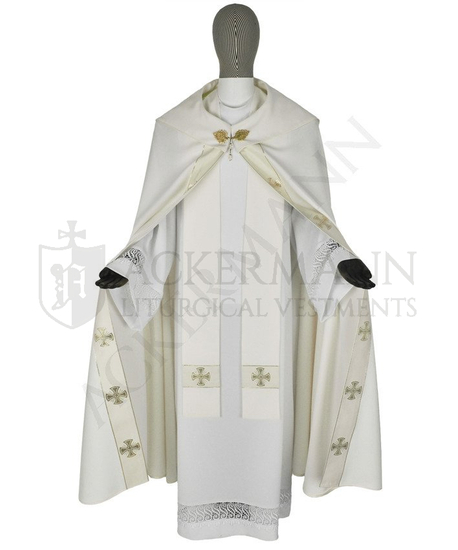 Set von Gotische Rauchmantel und Gotische Kasel "Malteserkreuze" #104