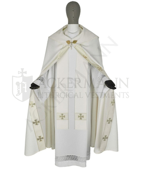 Set von Gotische Rauchmantel und Gotische Kasel "Malteserkreuze" #104