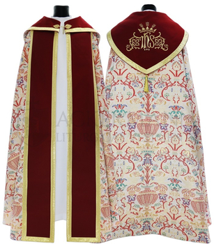 Gotische Rauchmantel mit Stola 115