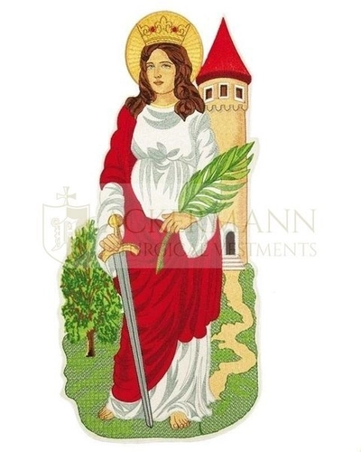 Gestickte Applikation