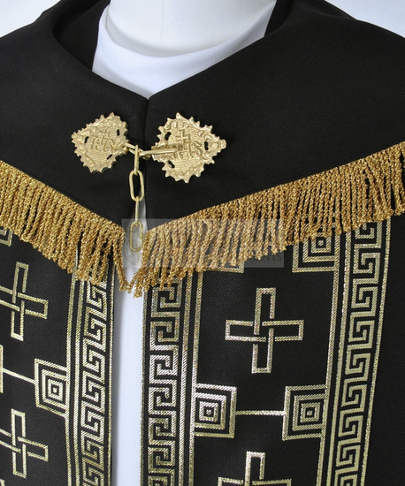 Gotische Rauchmantel mit Stola 017