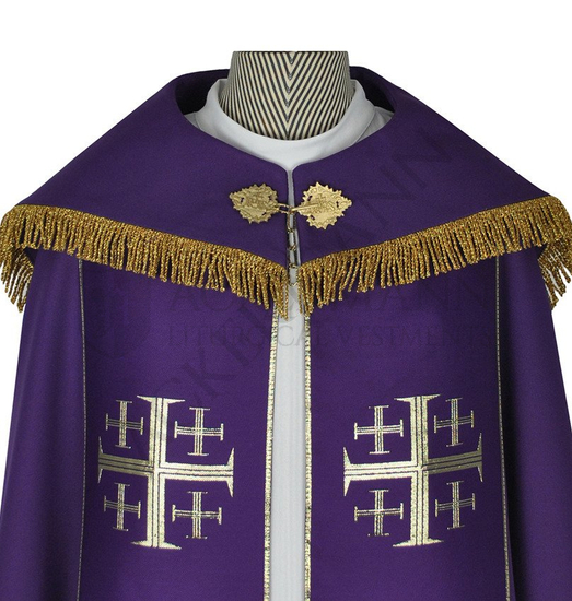 Gotische Rauchmantel mit Stola 009