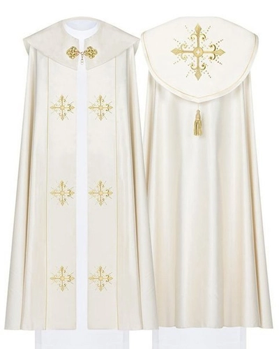 Gotische Rauchmantel mit Stola 024