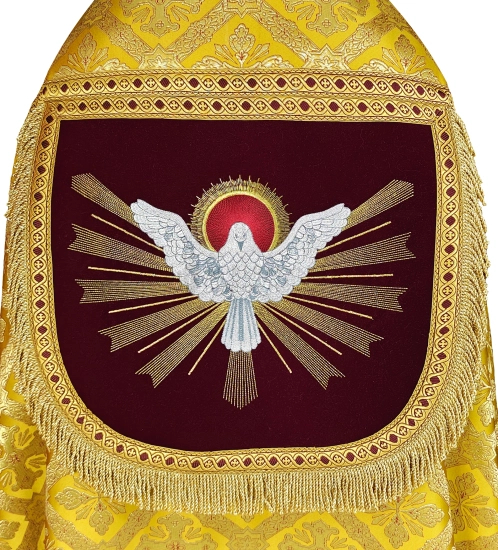 Römische Pluviale mit gesticktem Heiligen Geist für Pfingsten #326