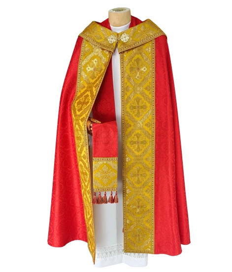 Gotische Rauchmantel mit Stola