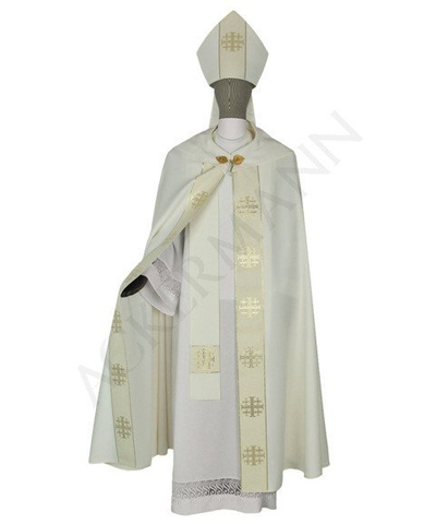 Gotische Rauchmantel mit Stola und mitra103