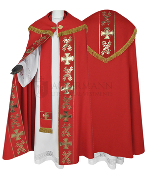 Gotische Rauchmantel mit Stola 006