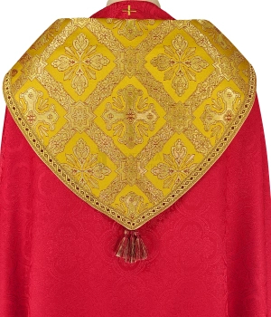 Gotische Rauchmantel mit Stola 