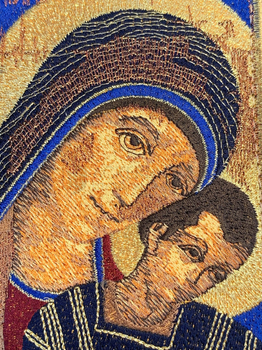 Cover für die Bibel mit Stickerei