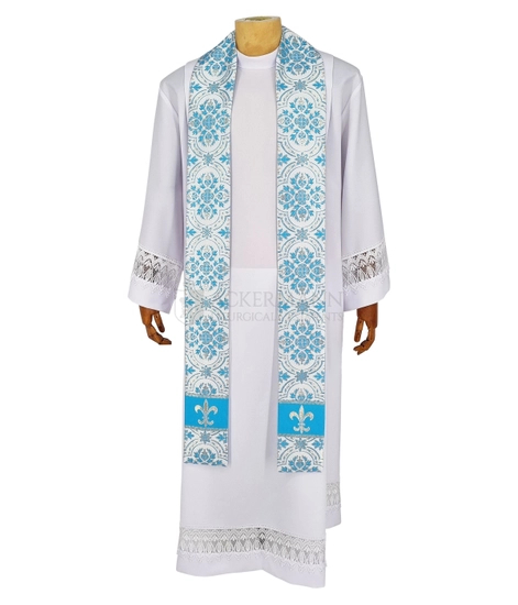 Marianische Rauchmantel Pluviale mit Stola 086