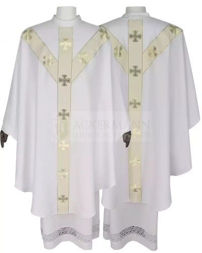 Halbgotische Kasel "Malteserkreuze" #104