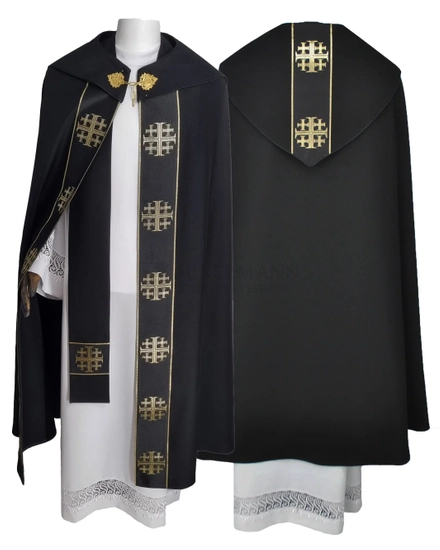 Gotische Rauchmantel mit Stola 103