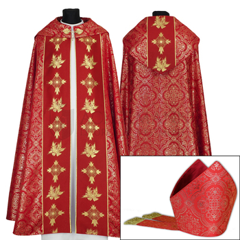 Gotische Rauchmantel mit Stola und mitra 021