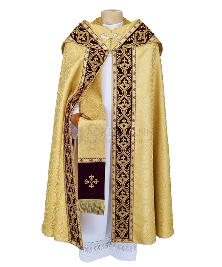 Gotische Rauchmantel mit Stola #729