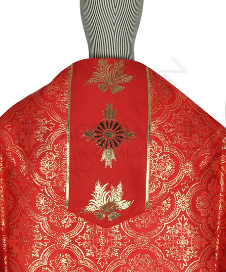 Gotische Rauchmantel mit Stola 021