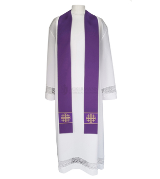 Gotische Rauchmantel mit Stola 103