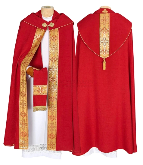 Gotische Rauchmantel mit Stola #114