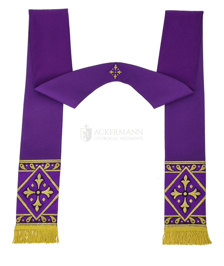 Gotische Rauchmantel mit Stola 013