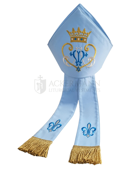 Marianische Mitra für den Bischof Modell 800