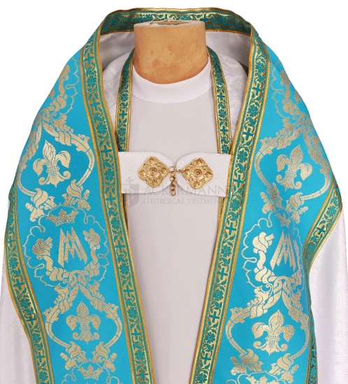 Römische Pluviale Unsere Liebe Frau von Fatima mit Seherkindern