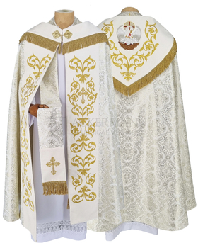 Gotische Rauchmantel mit Stola 311