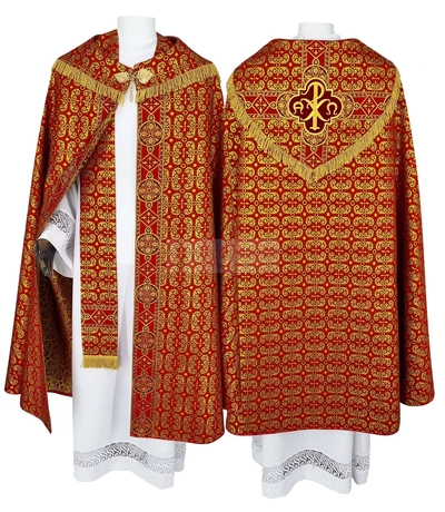 Gotische Rauchmantel mit Stola 113