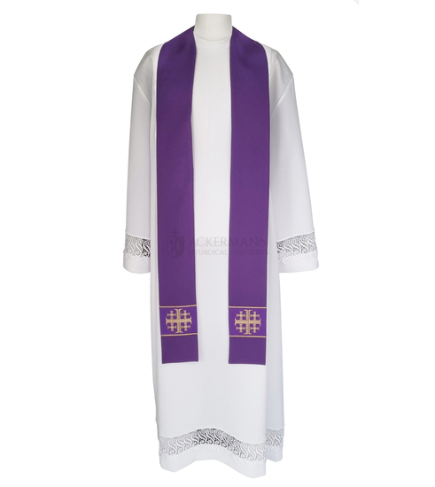 Gotische Rauchmantel mit Stola 103