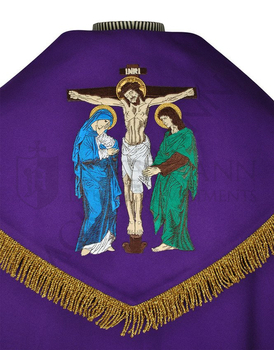 Gotische Rauchmantel mit Stola 009