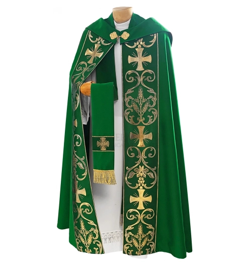 Gotische Rauchmantel mit Stola 027