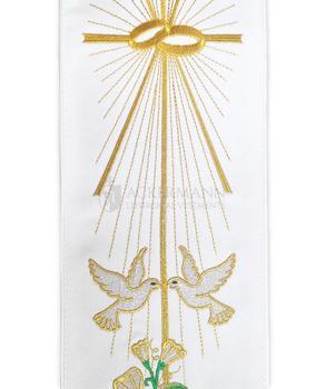 Weiße Stola für die Hochzeitszeremonie