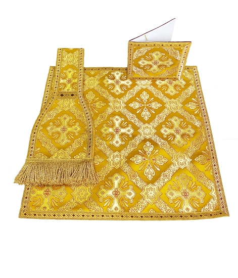 Römische Kasel mit gesticktem Heiligen Geist für Pfingsten #326