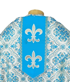 Marianische Rauchmantel Pluviale mit Stola 086