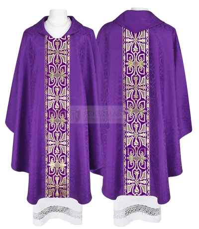 Lila gotische Kasel für die Fastenzeit Modal 008