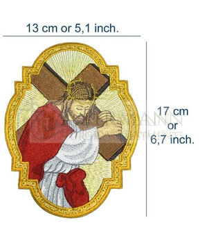 Gestickte Applikation