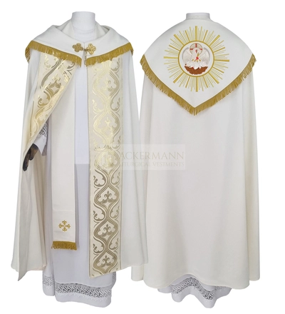 Gotische Rauchmantel mit Stola 113