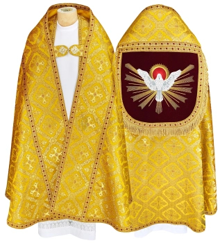 Römische Pluviale mit gesticktem Heiligen Geist für Pfingsten #326