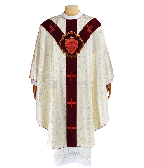 Halbgotische Kasel Heiliges Herz Jesu #6491