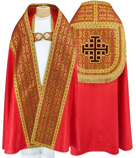 Römische Pluviale Jerusalem Kreuz #099