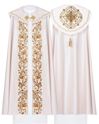 Gotische Rauchmantel mit Stola 004