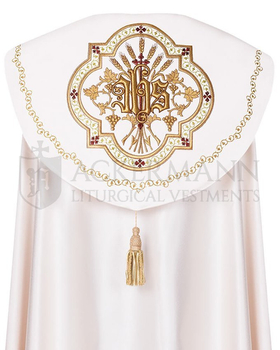 Gotische Rauchmantel mit Stola 004