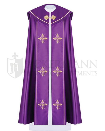 Gotische Rauchmantel mit Stola 024