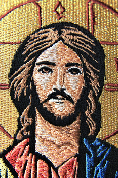 Cover für die Bibel mit Stickerei