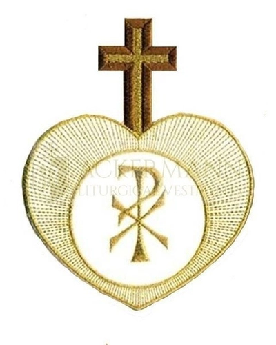 Embroidered Applique "PX with heart" 