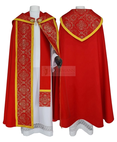 Gotische Rauchmantel mit Stola