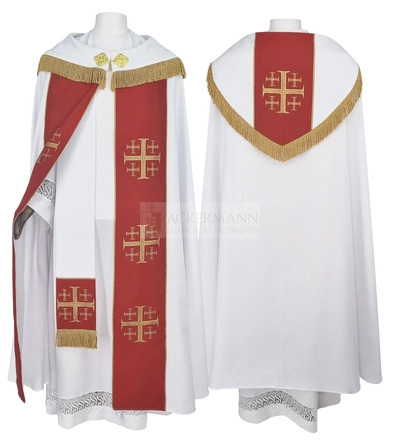 Gotische Rauchmantel mit Stola 009