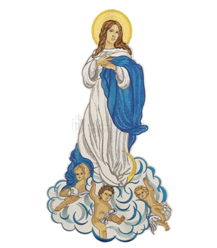 Gestickte Applikation